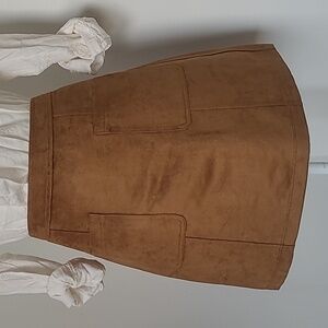 NWOT Old Navy Camel A-Line Mini Skirt